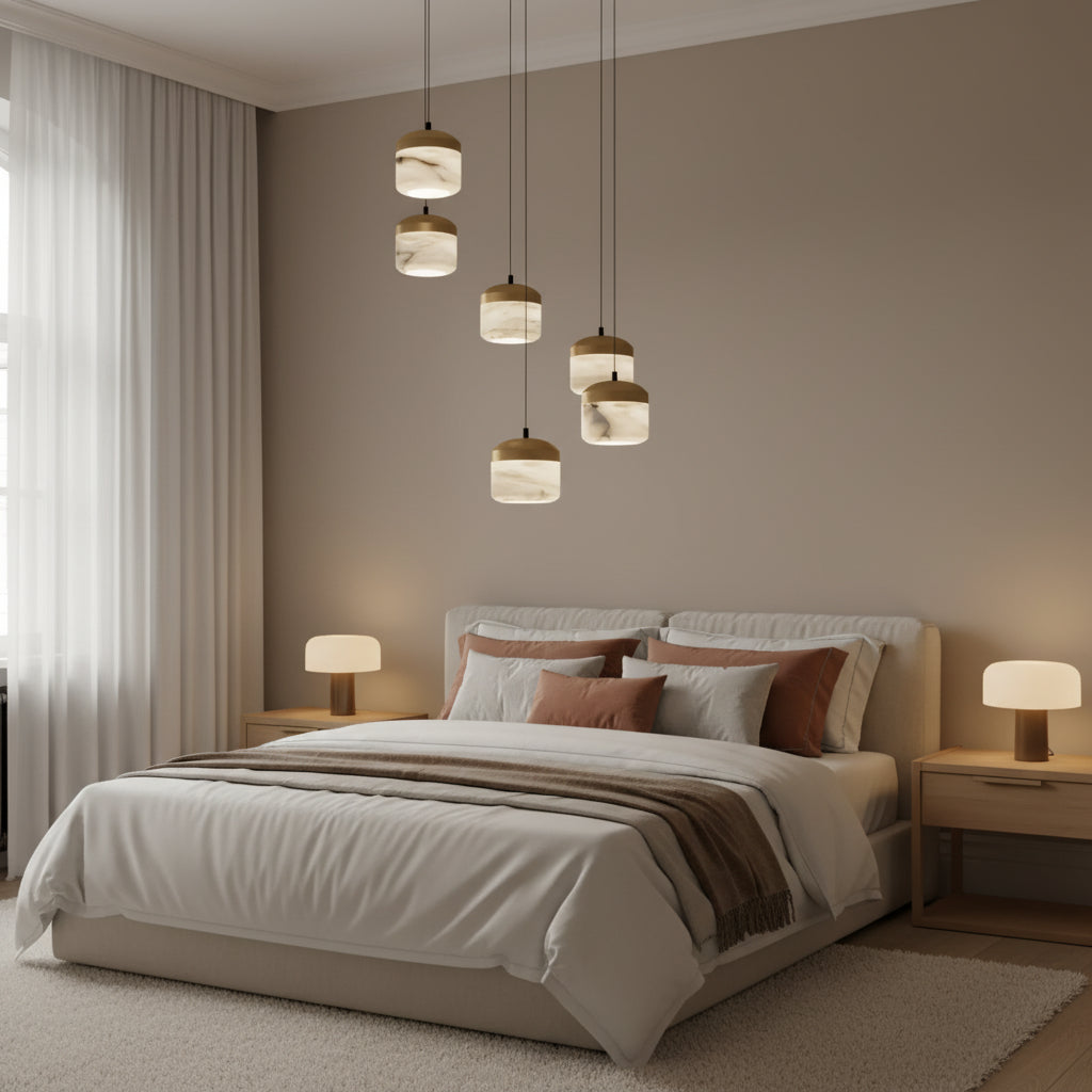 Custom Asta Alabaster Pendant Light