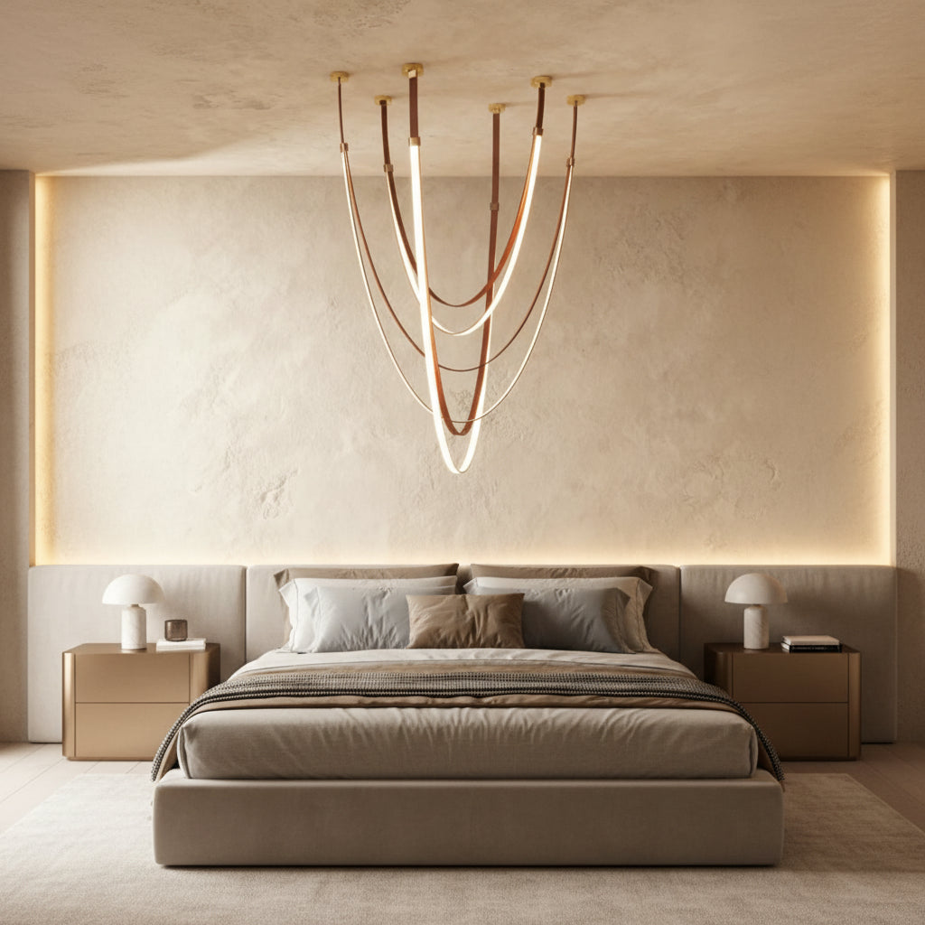 Shalom Leather Chandelier