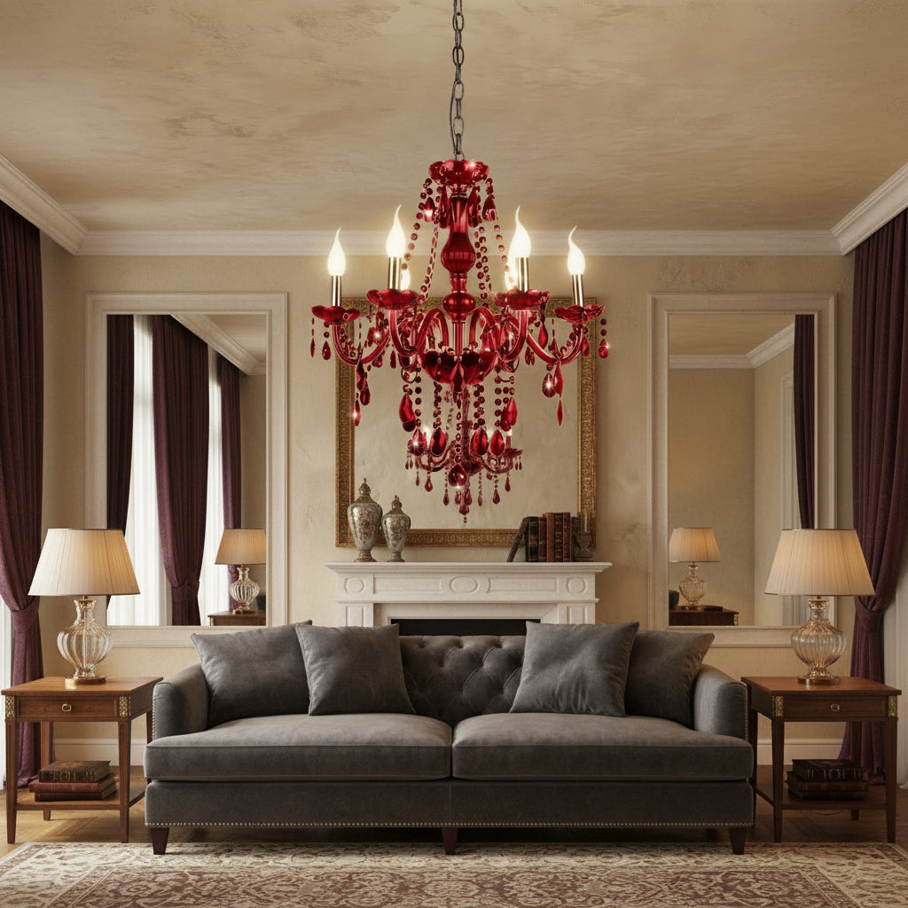 Brigitte Chandelier - Red