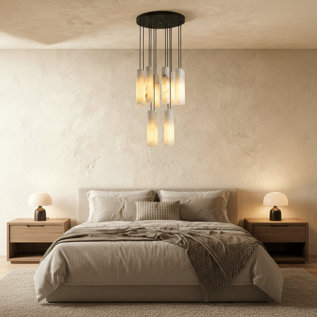 Entokei Alabaster Chandelier Light