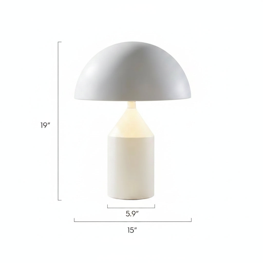 Arlen Metal Table Lamp - White