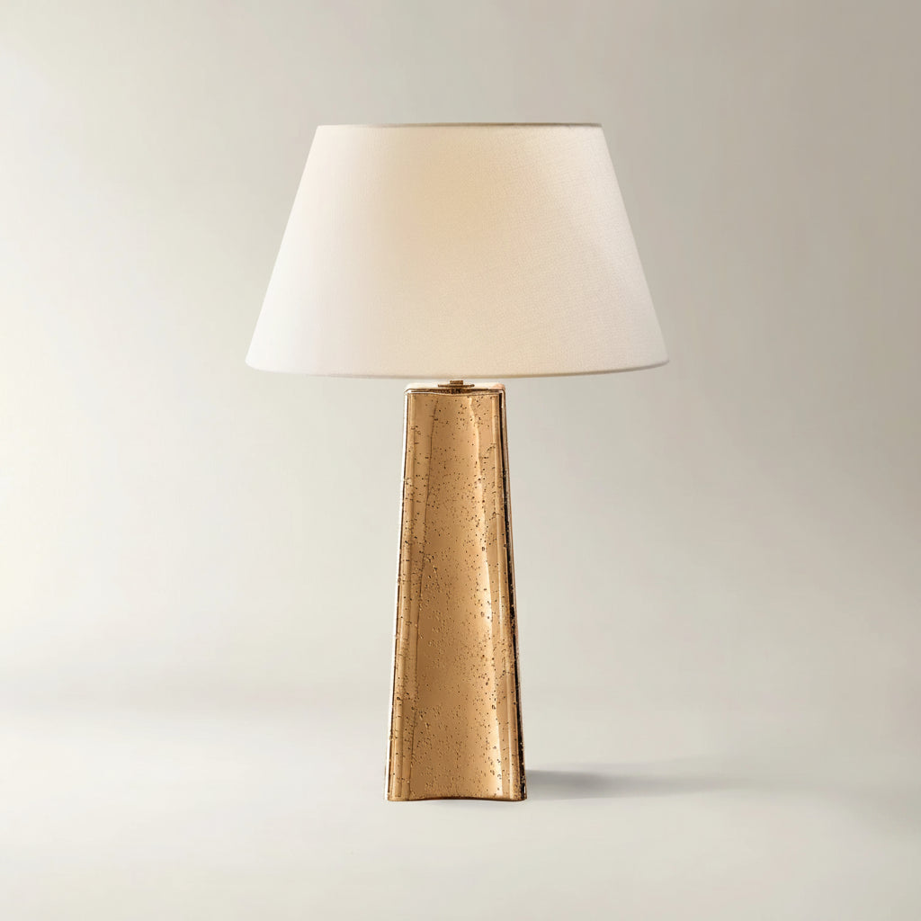 Uma Texture Glass Table Lamp - Gold