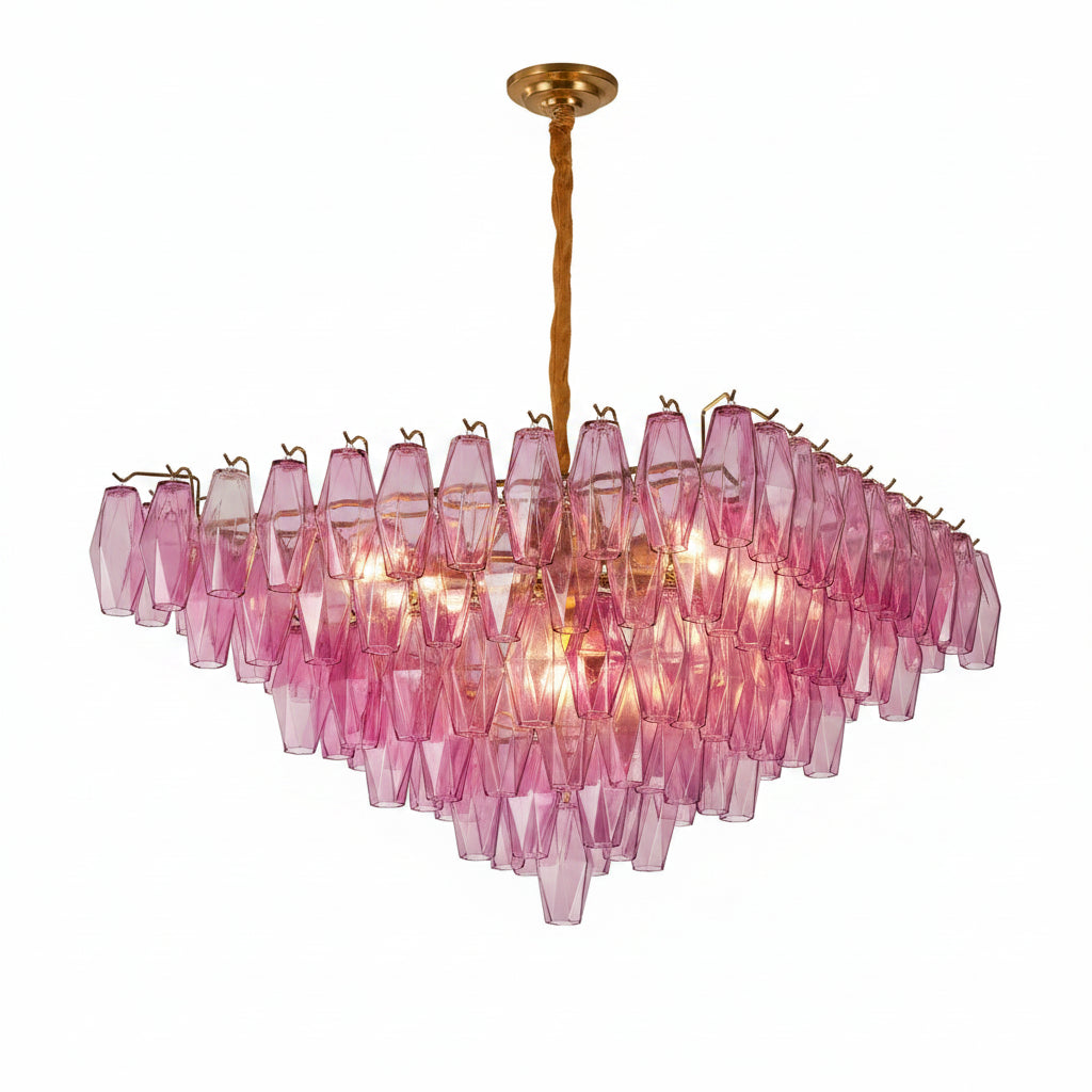 Fuchsia Prism Empire Chandelier