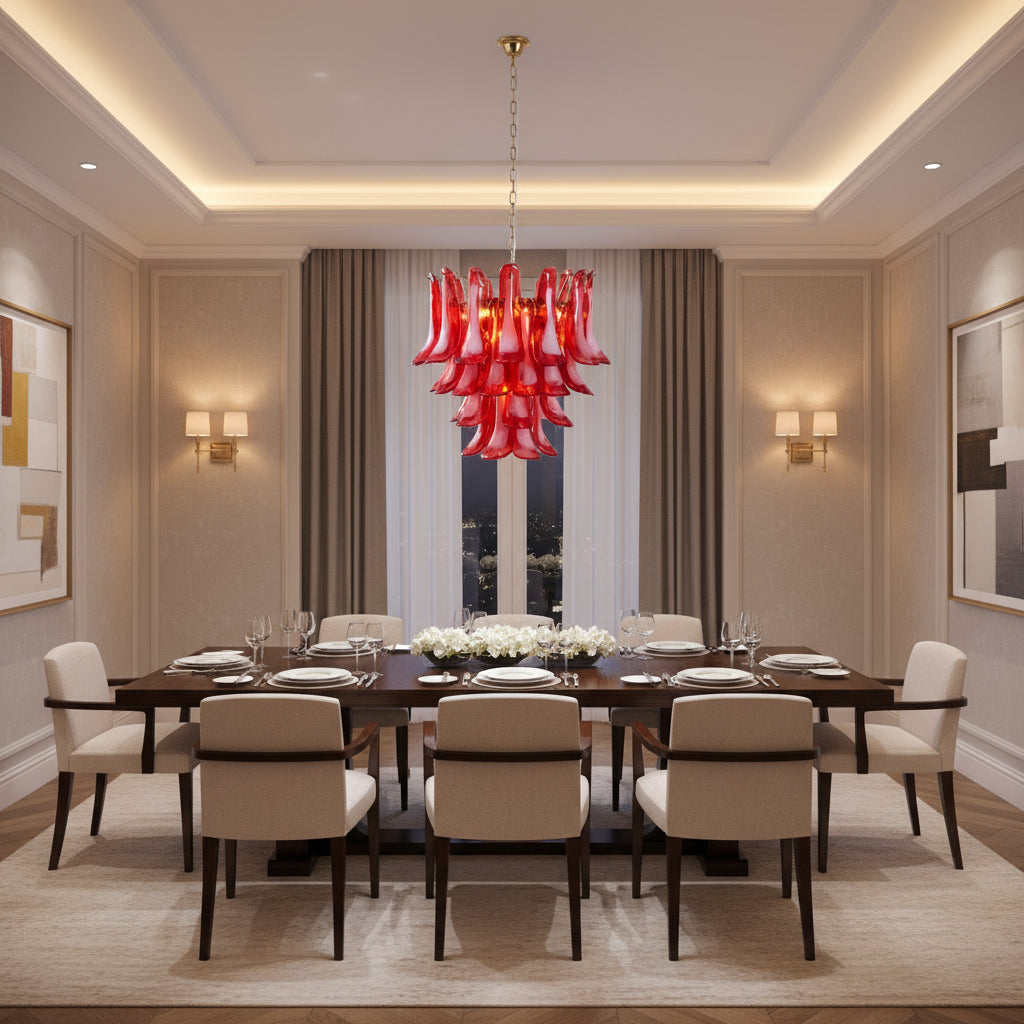 Fiametta Glass Chandelier