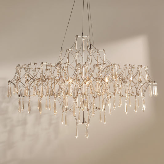 Moderne Grande LED Crystal Chandelier 36"