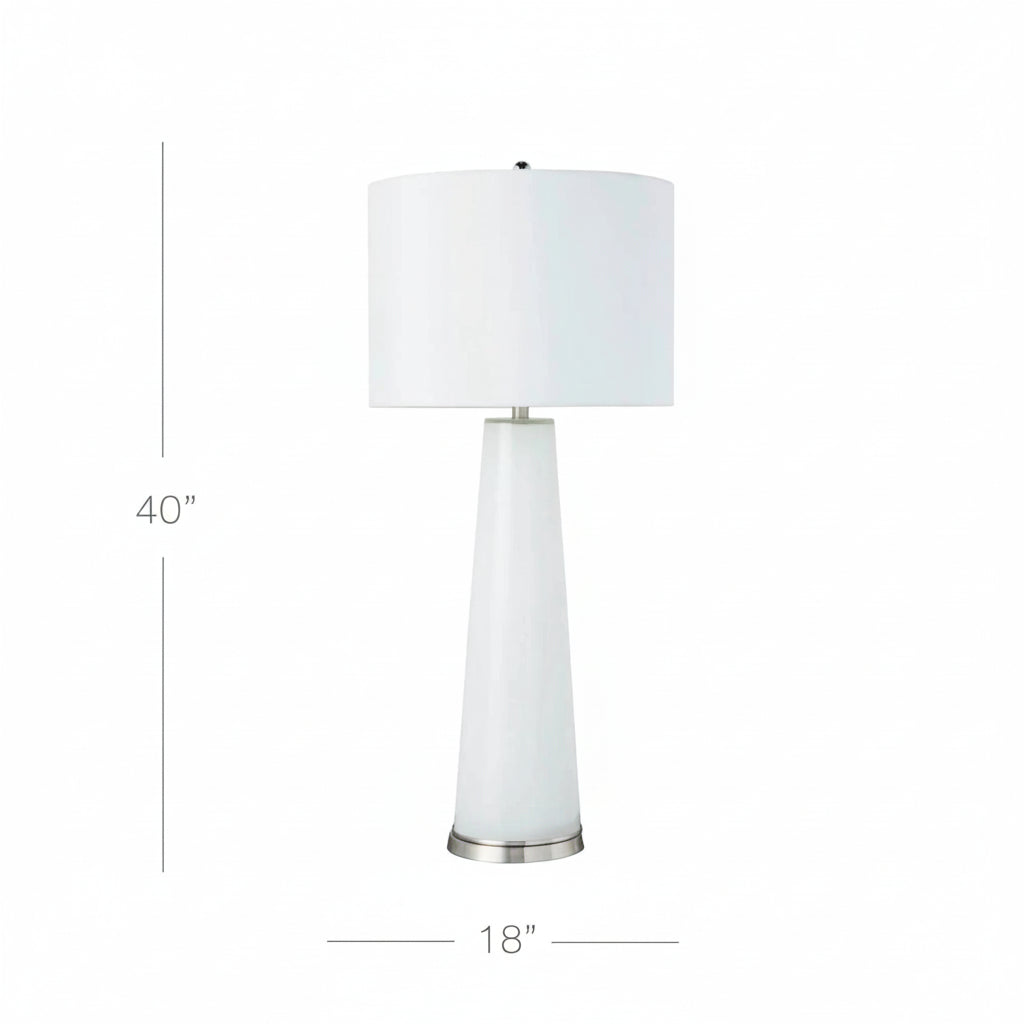 Century Table Lamp 40" - White