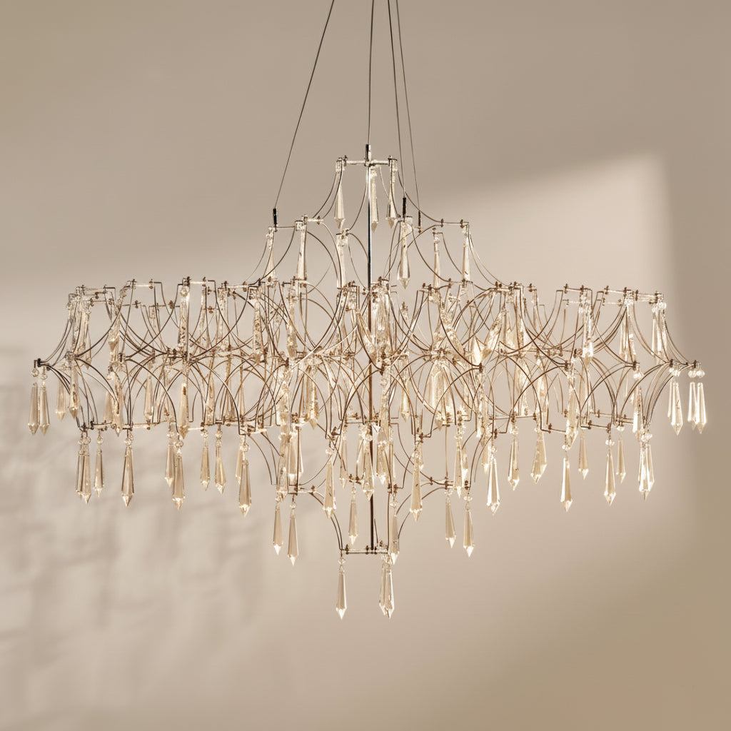 Moderne Grande LED Crystal Chandelier 36"