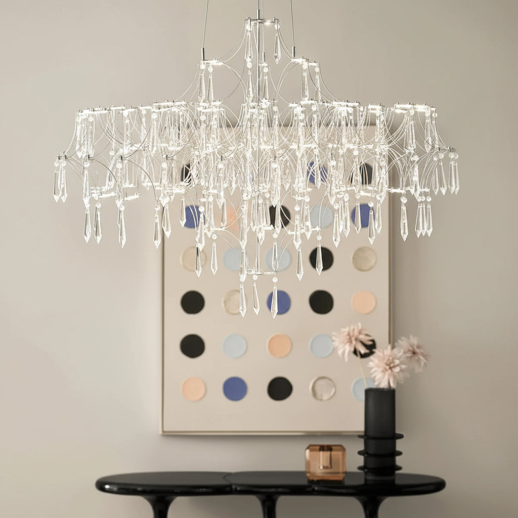 Moderne Grande LED Crystal Chandelier 36"