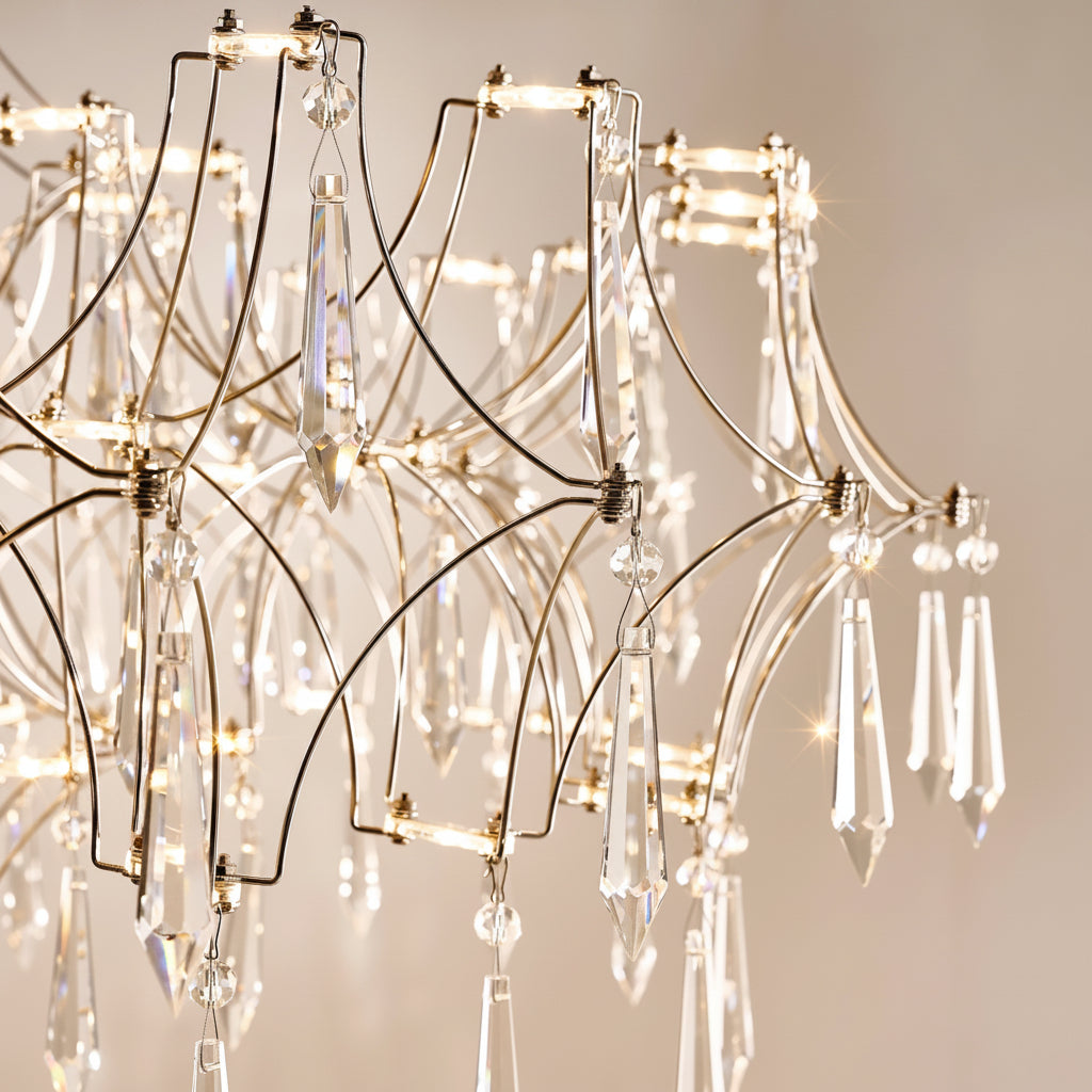 Moderne Grande LED Crystal Chandelier 36"