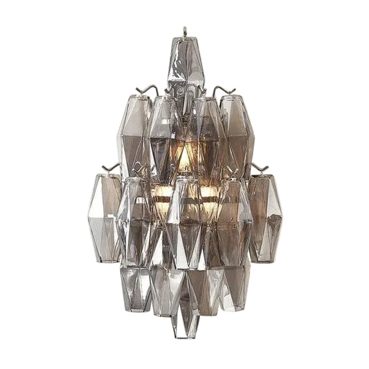 Cosima Glass Sconce 19.75" - Smoke