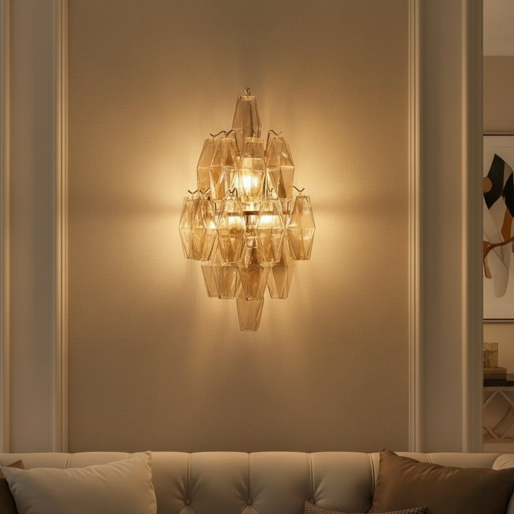 Cosima Glass Sconce 19.75" - Champagne