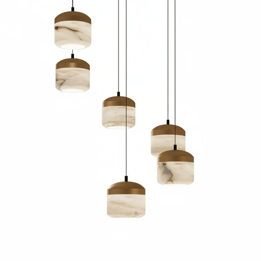 Custom Asta Alabaster Pendant Light