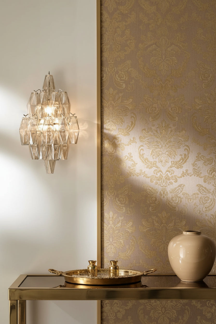 Cosima Glass Sconce 19.75" - Champagne