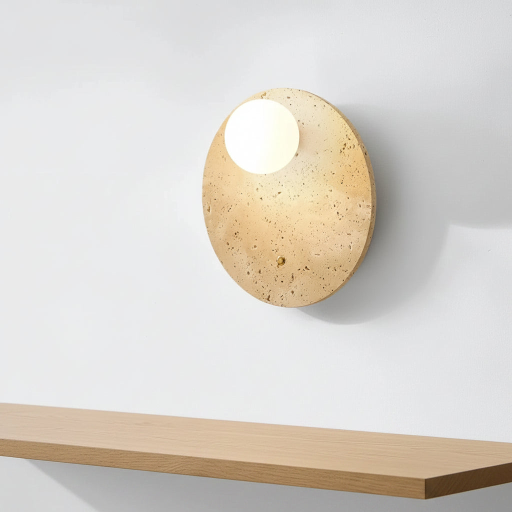 Eden Travertine Sconce 11.75"