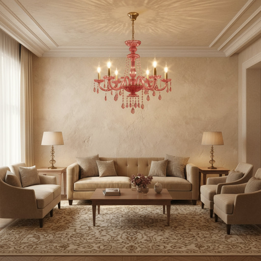 Brigitte Chandelier - Pink