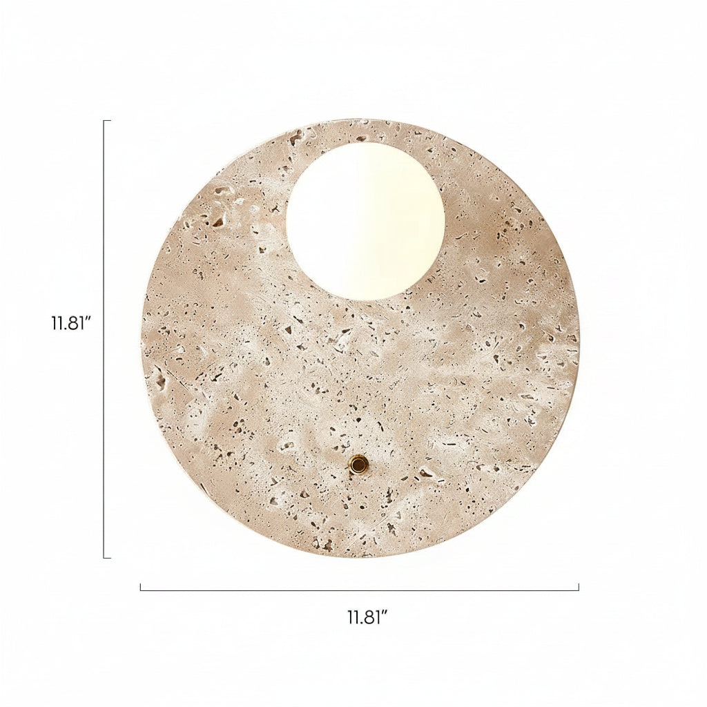 Eden Travertine Sconce 11.75"