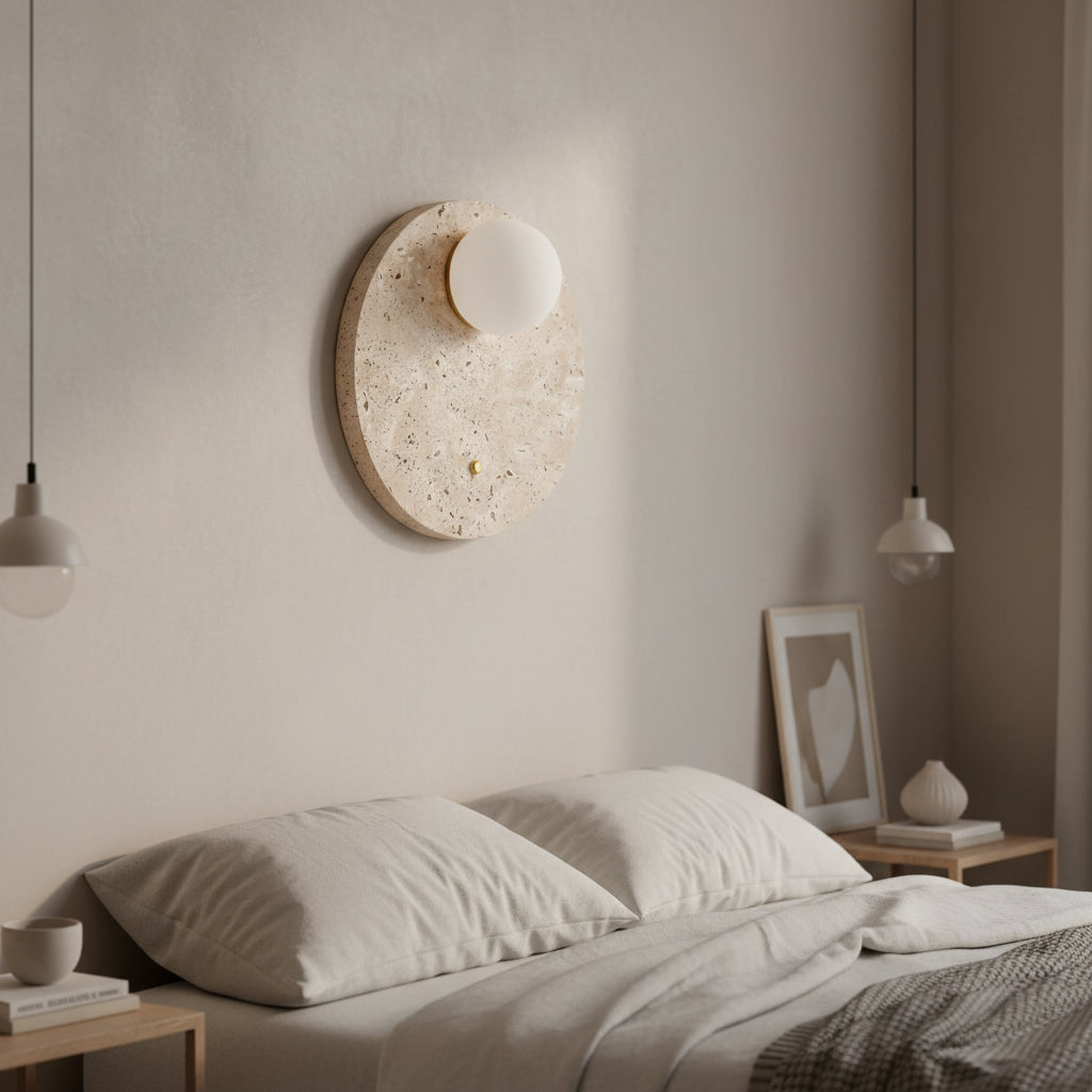 Eden Travertine Sconce 11.75"