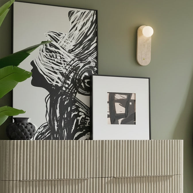 Eden Travertine Sconce 15"