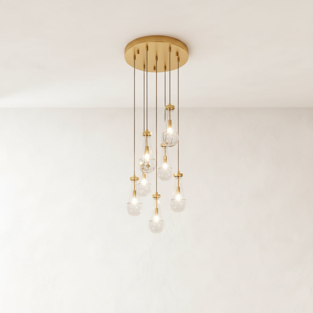 Pulcher Glass Tears Chandelier