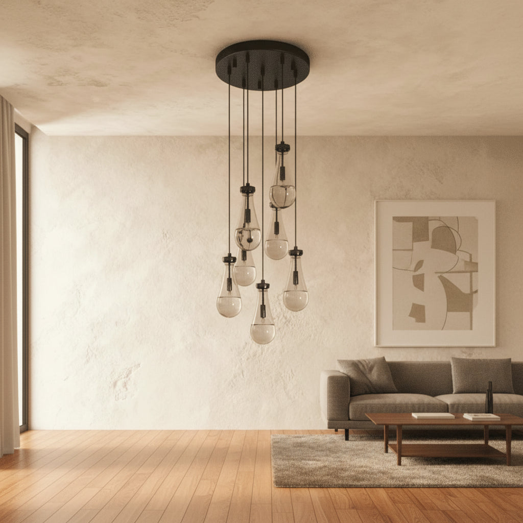 Pulcher Glass Tears Chandelier