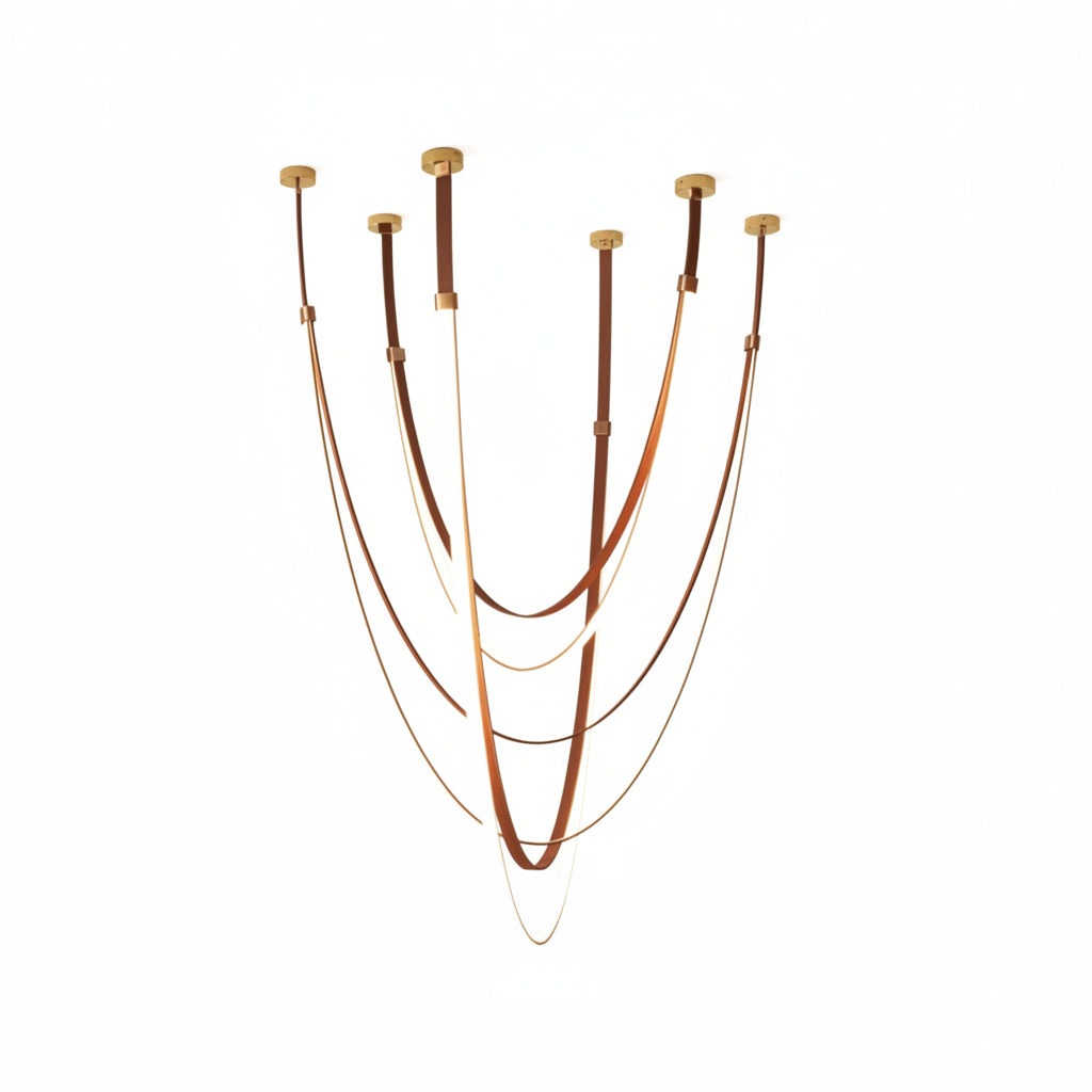Shalom Leather Chandelier