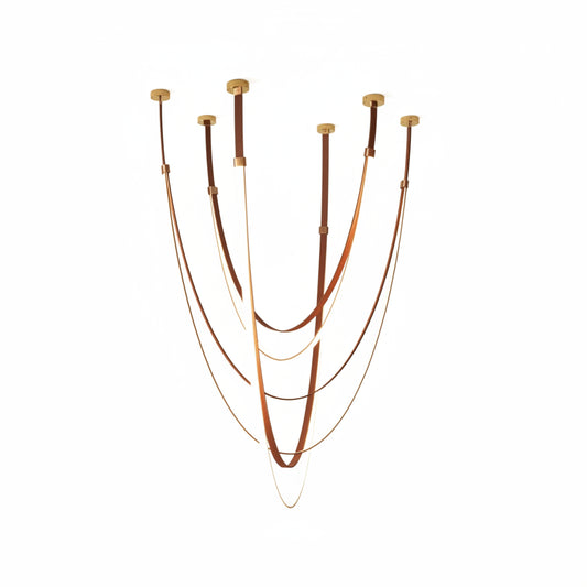 Shalom Leather Chandelier