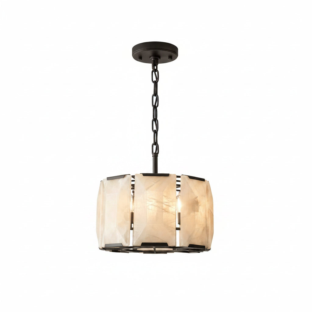 Sakhra Round Alabaster Chandelier