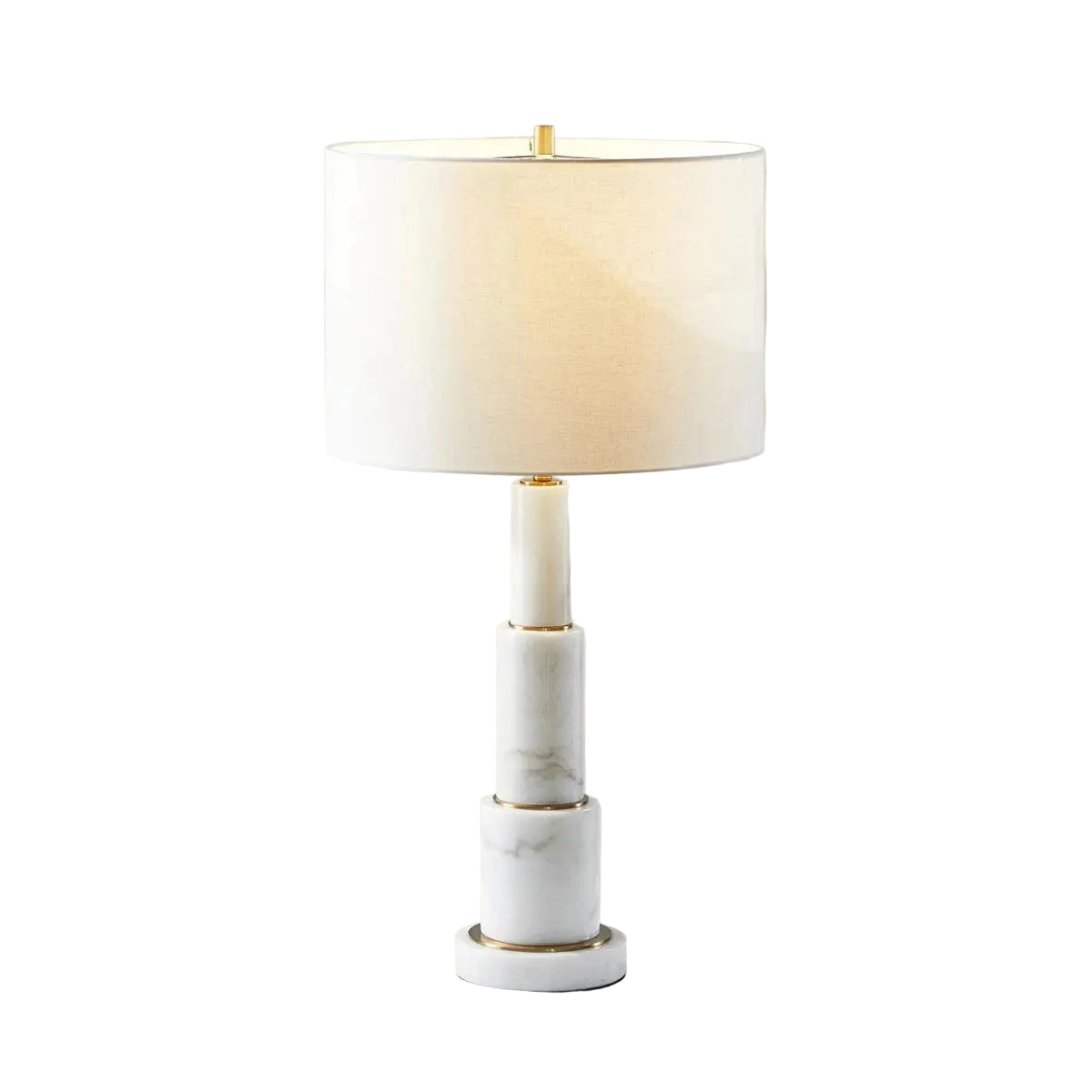 Adair Marble Table Lamp - White