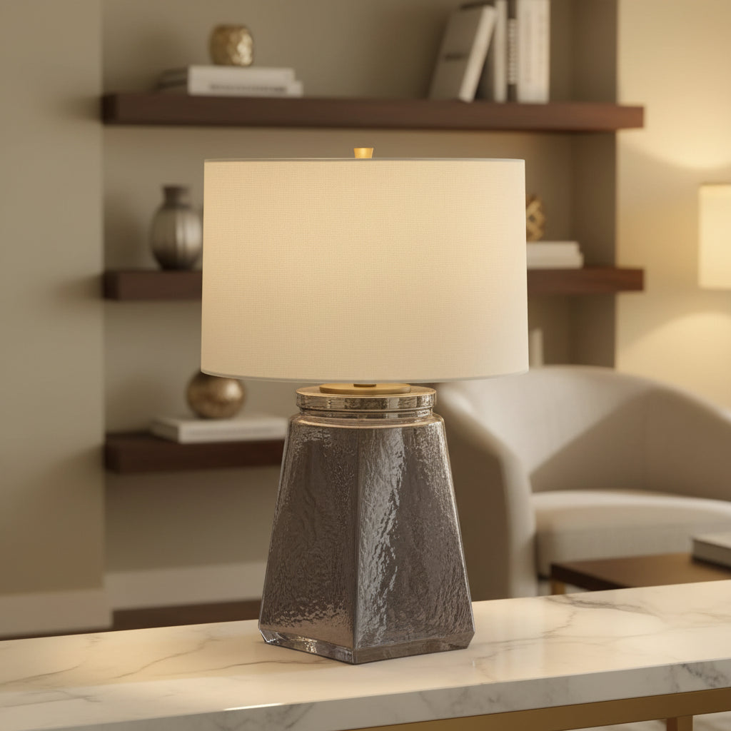 Rumi Reflective Glass Table Lamp