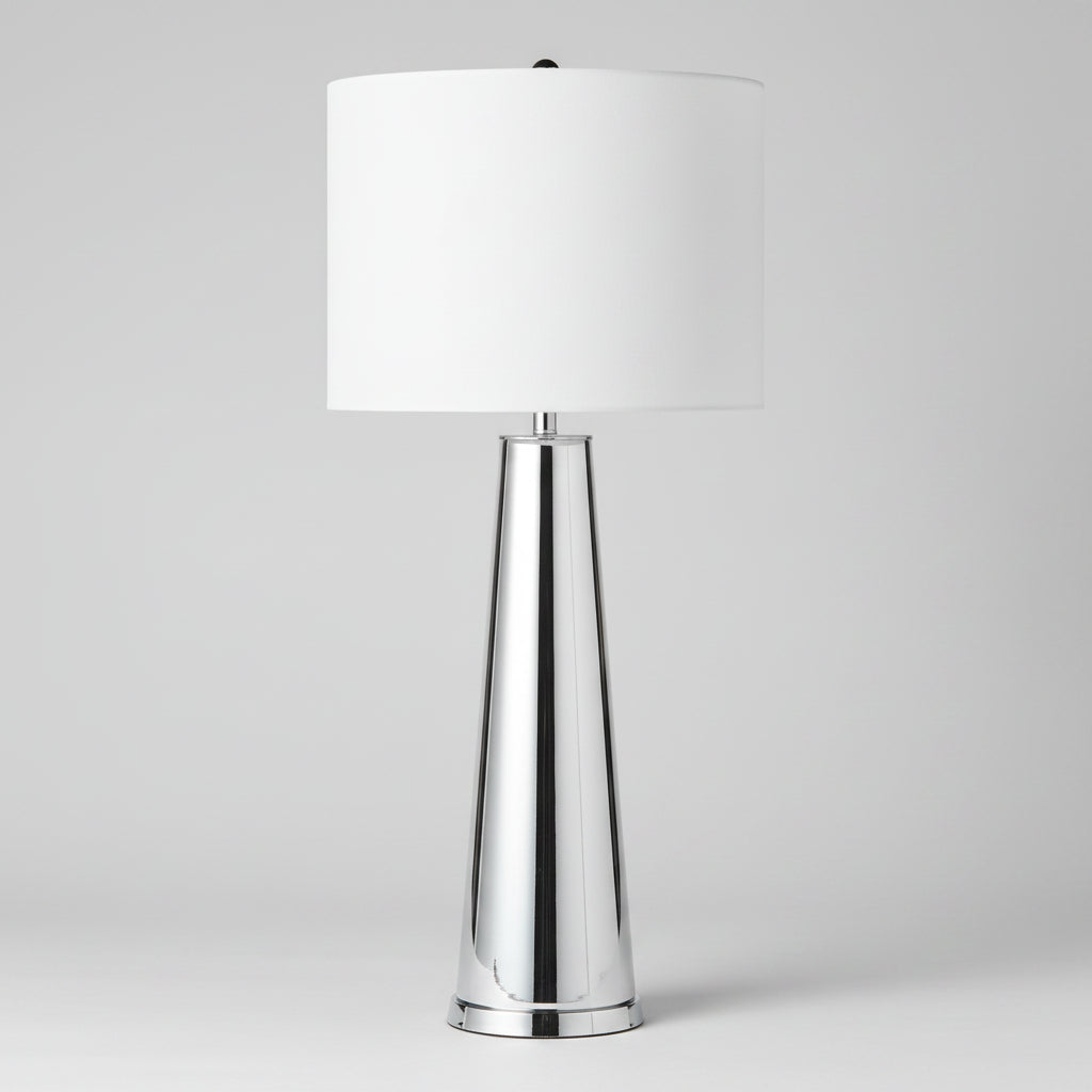Century Table Lamp 40" - Silver