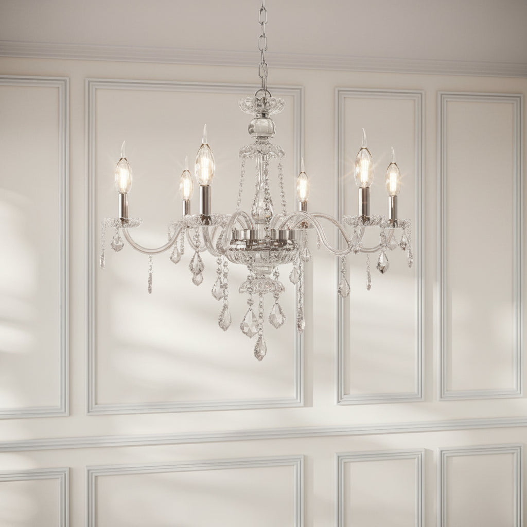 Brigitte Chandelier - Champagne Silver