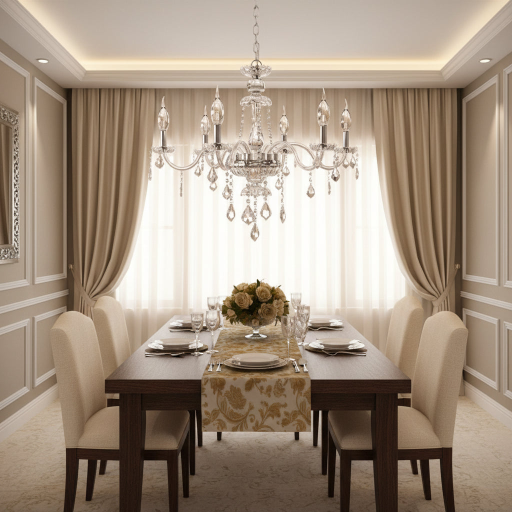 Brigitte Chandelier - Champagne Silver