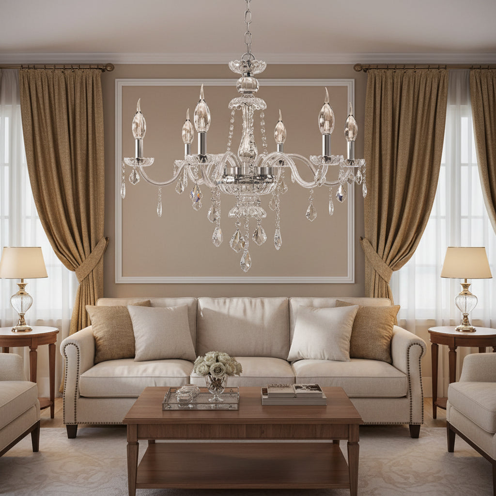 Brigitte Chandelier - Champagne Silver