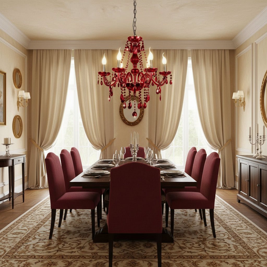 Brigitte Chandelier - Red