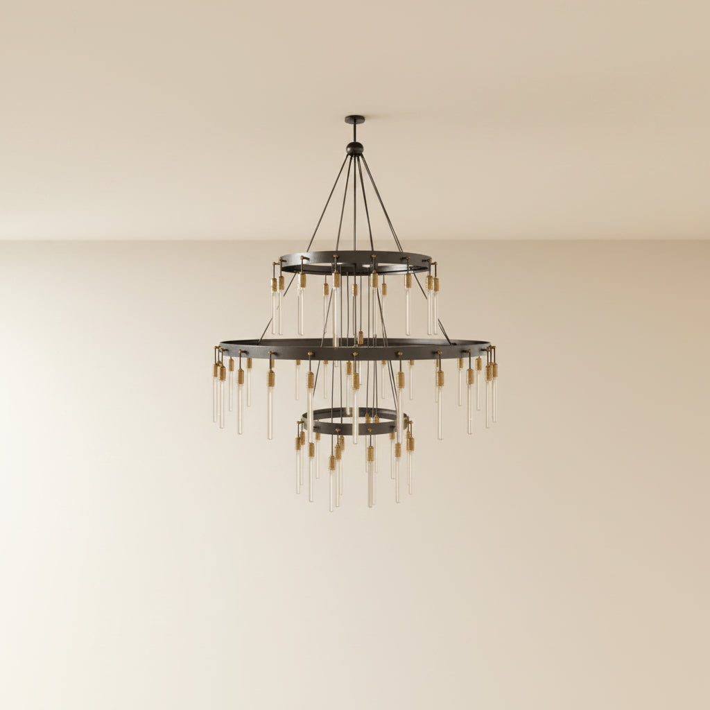 Sidero 3-Tier Round Chandelier