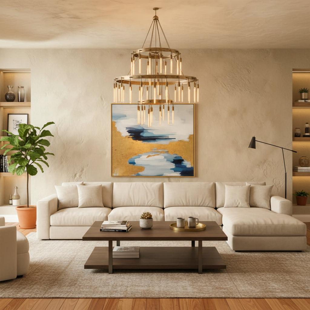 Sidero 3-Tier Round Chandelier