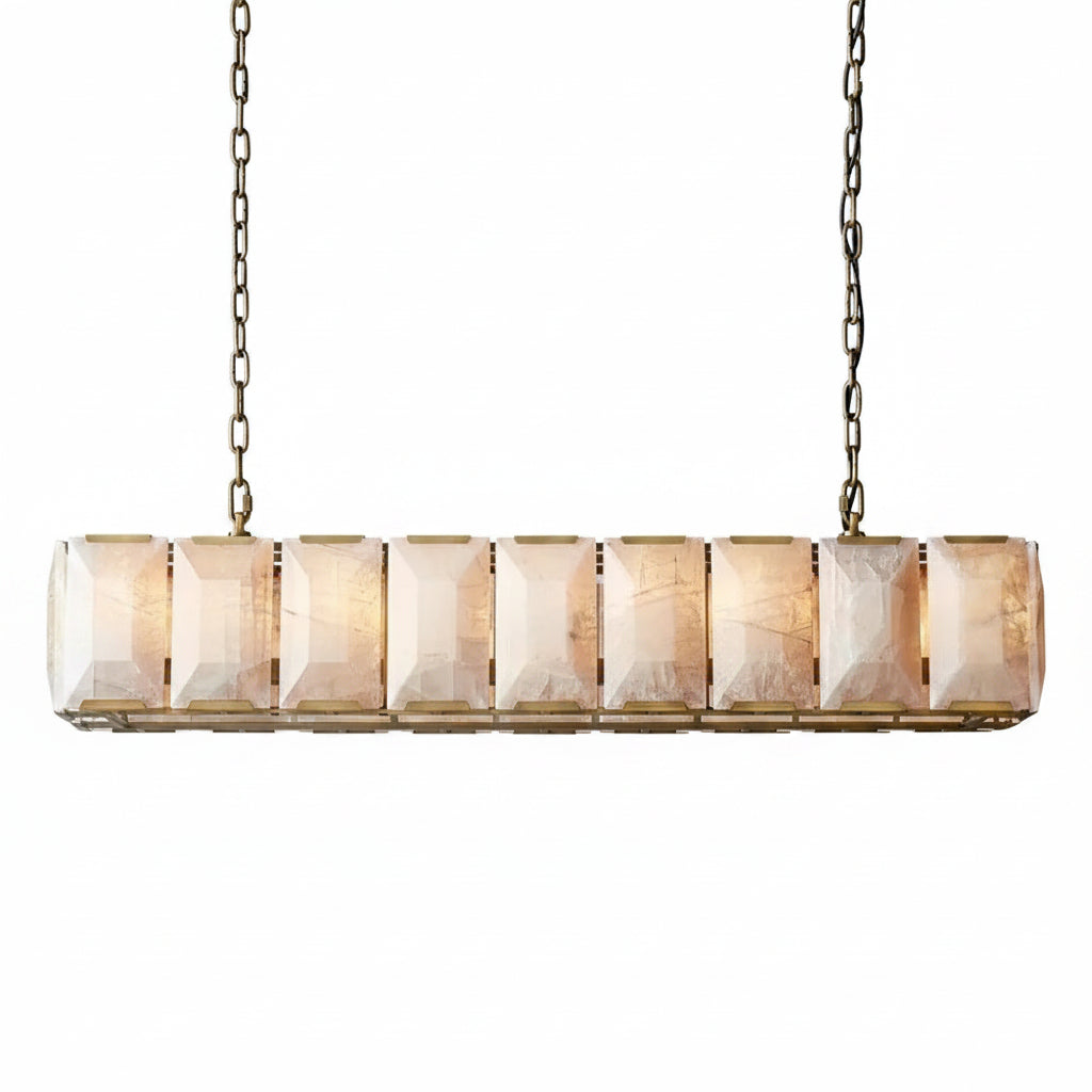 Sakhra Alabaster Linear Chandelier