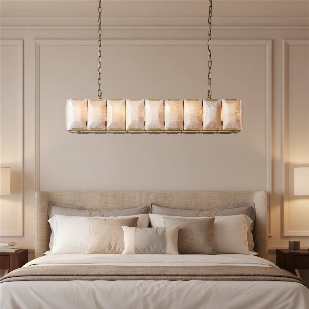 Sakhra Alabaster Linear Chandelier