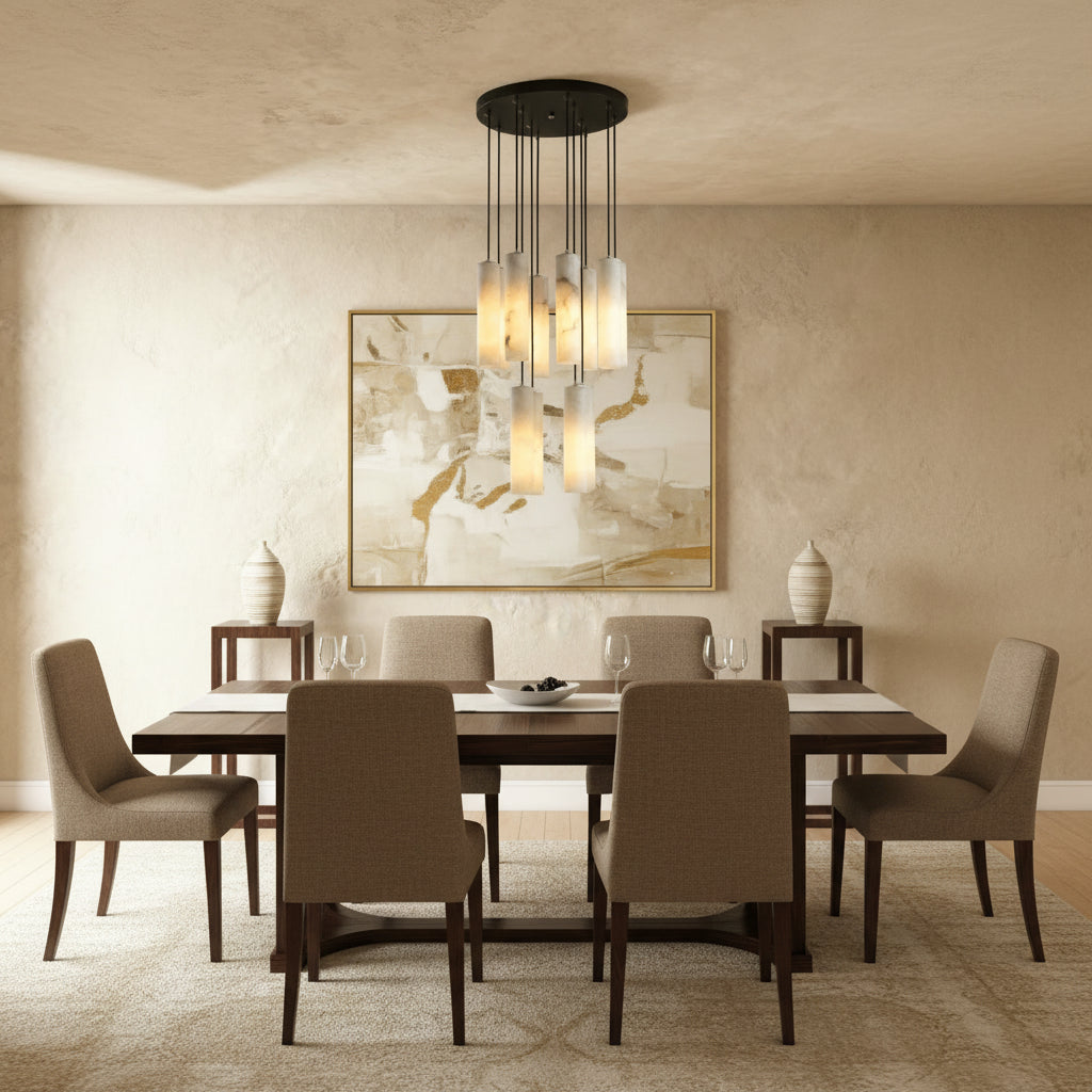 Entokei Alabaster Chandelier Light