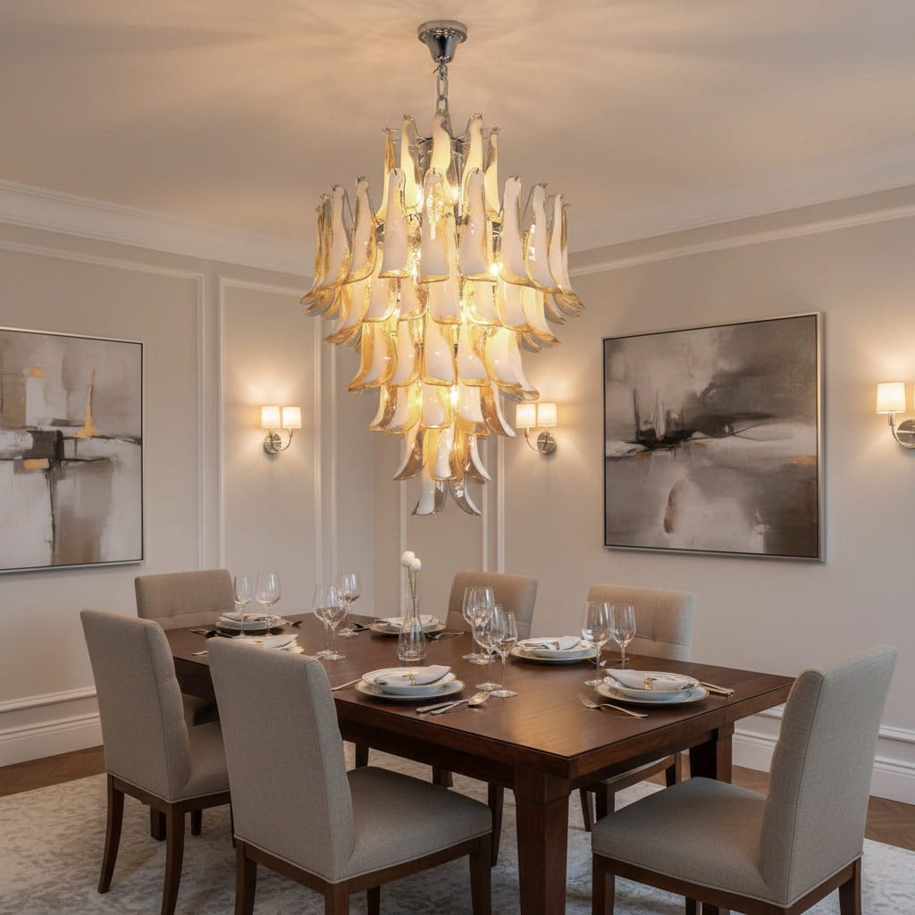 Dravina Glass Petals Pendant Lamp