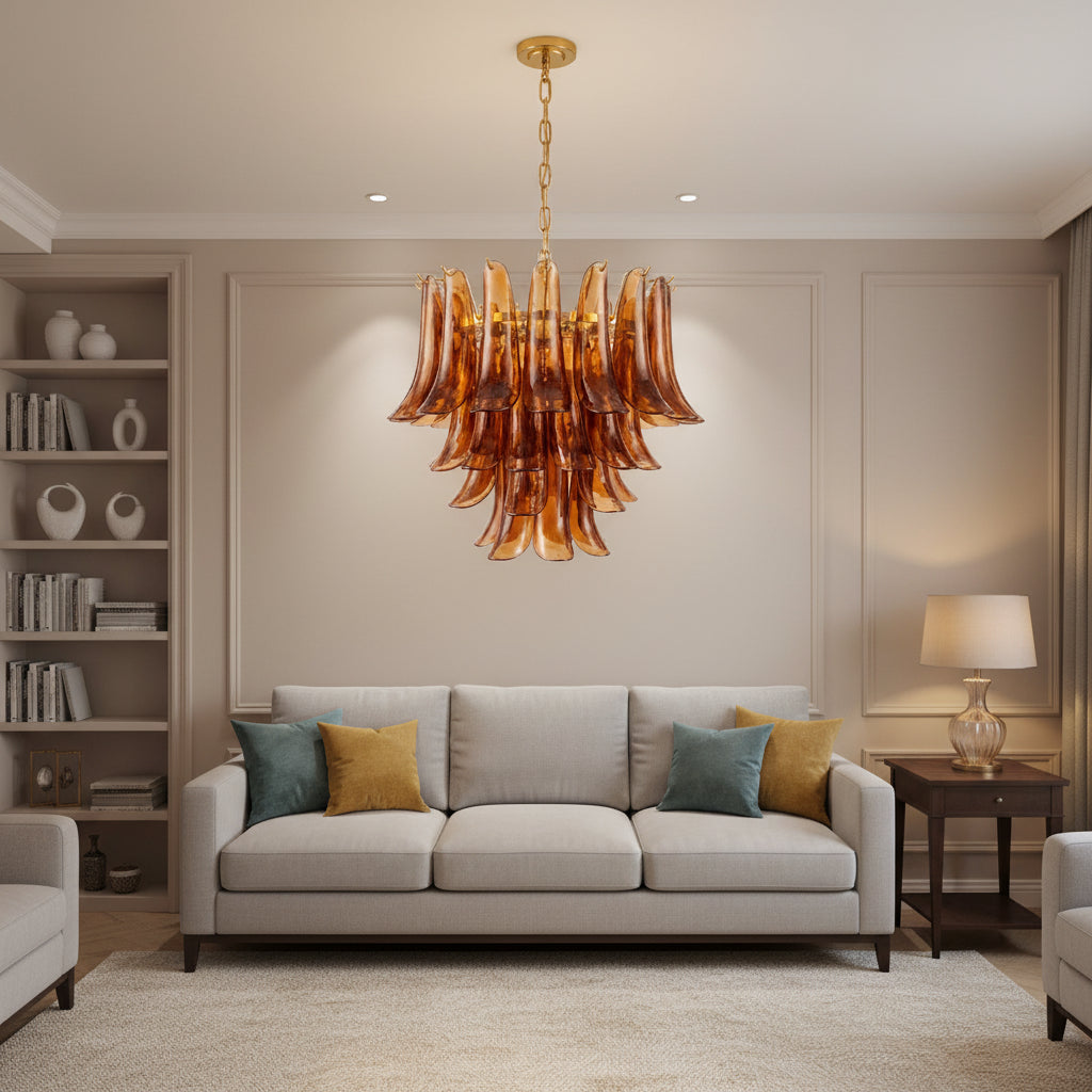 Emberwave Glass Chandelier