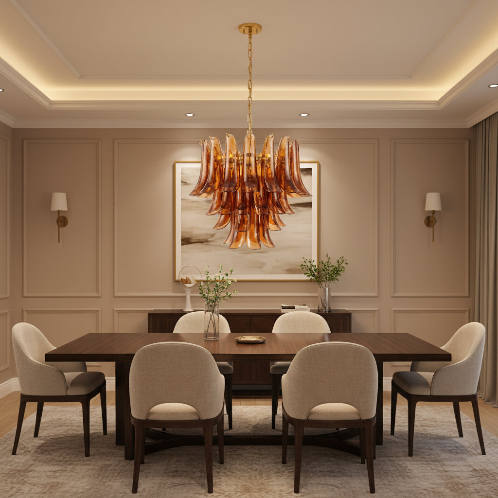 Emberwave Glass Chandelier