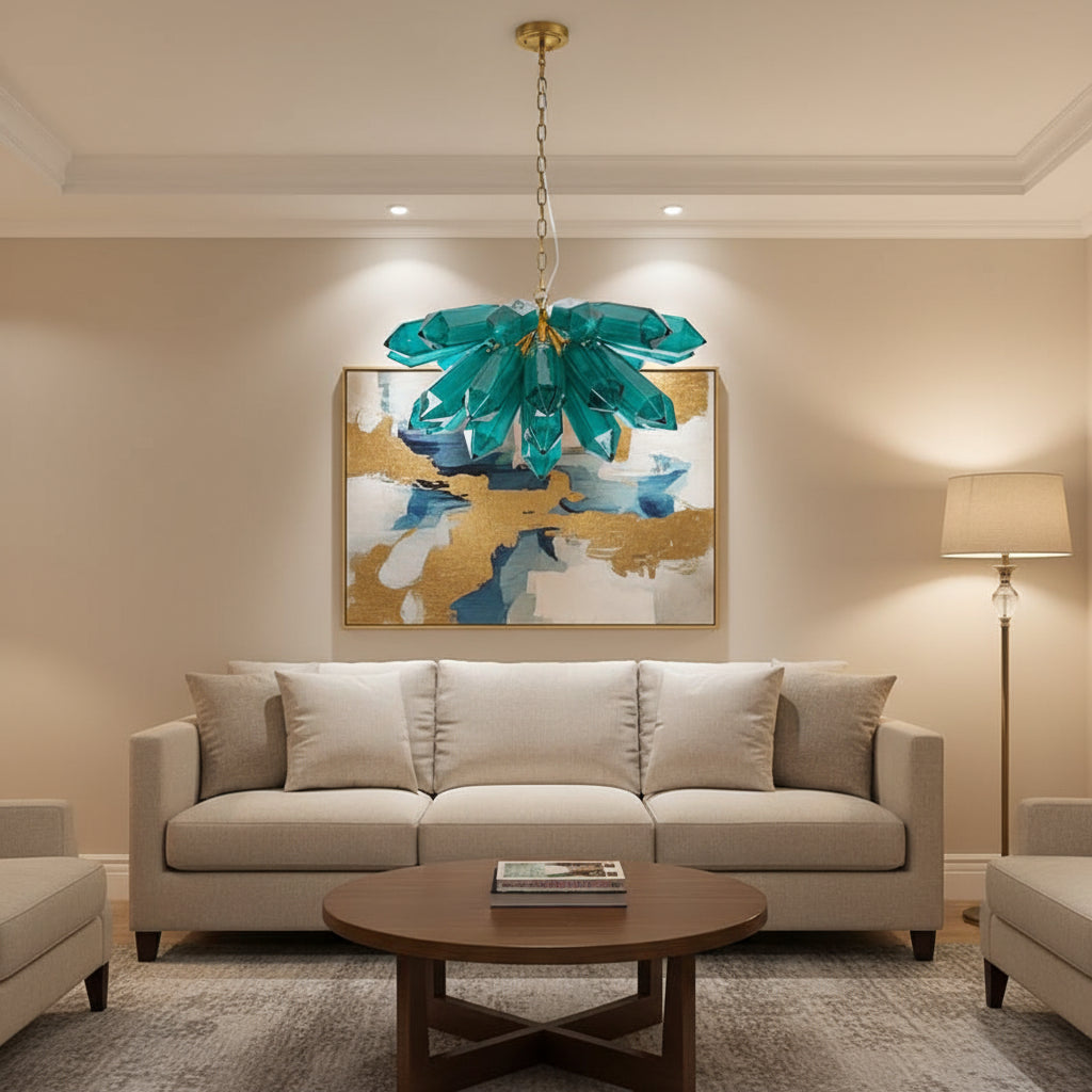 Emerald Crystal Chandelier
