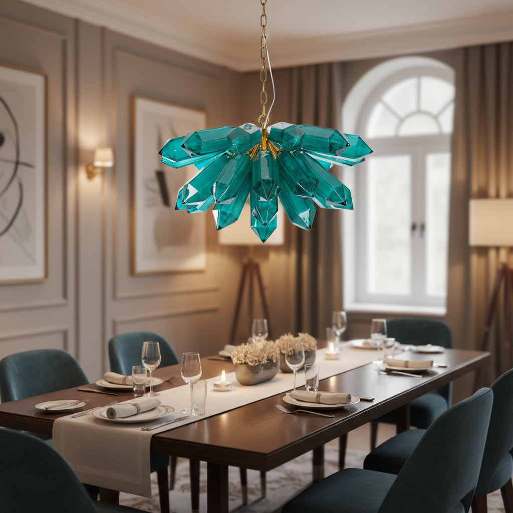 Emerald Crystal Chandelier