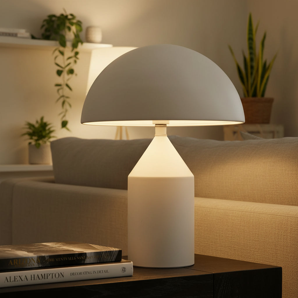 Arlen Metal Table Lamp - White