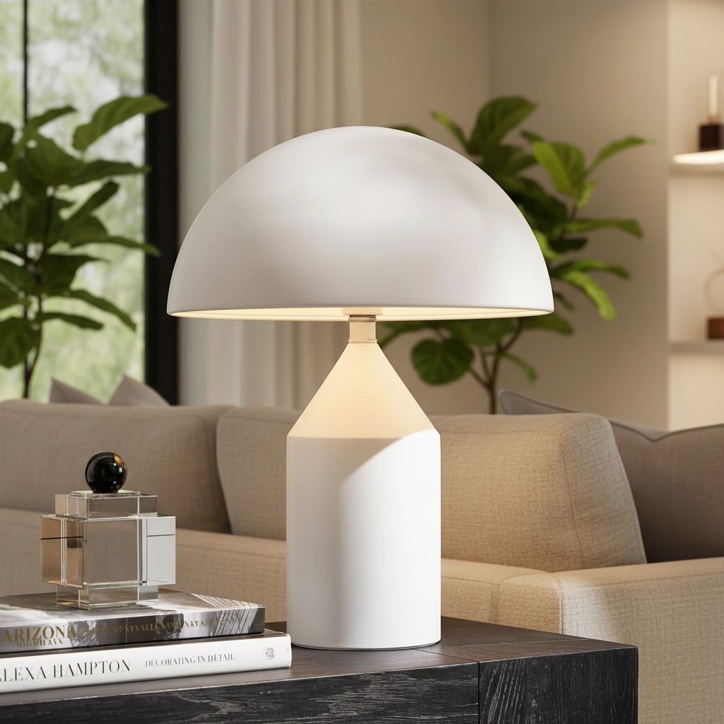 Arlen Metal Table Lamp - White