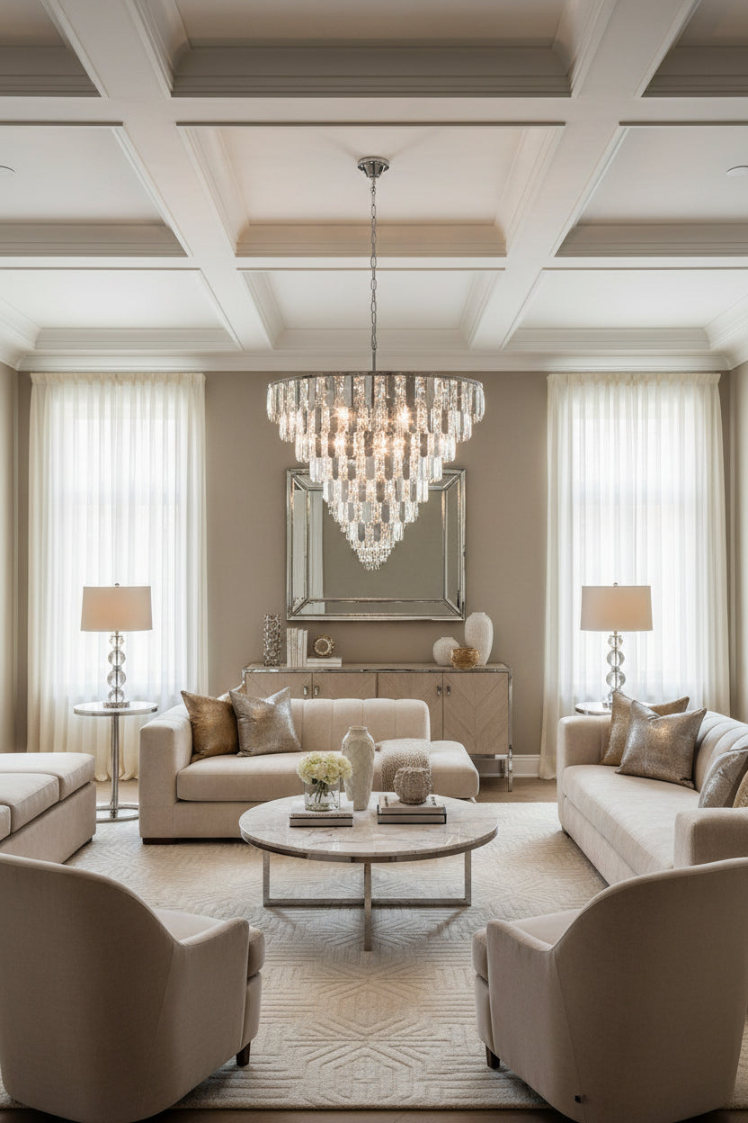 Avenue Crystal Chandelier 28.5"