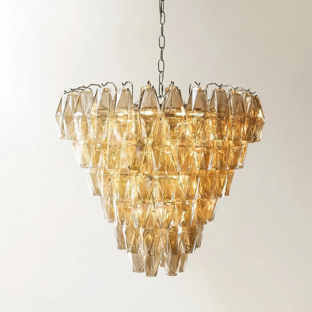 Cosima Glass Chandelier - Champagne