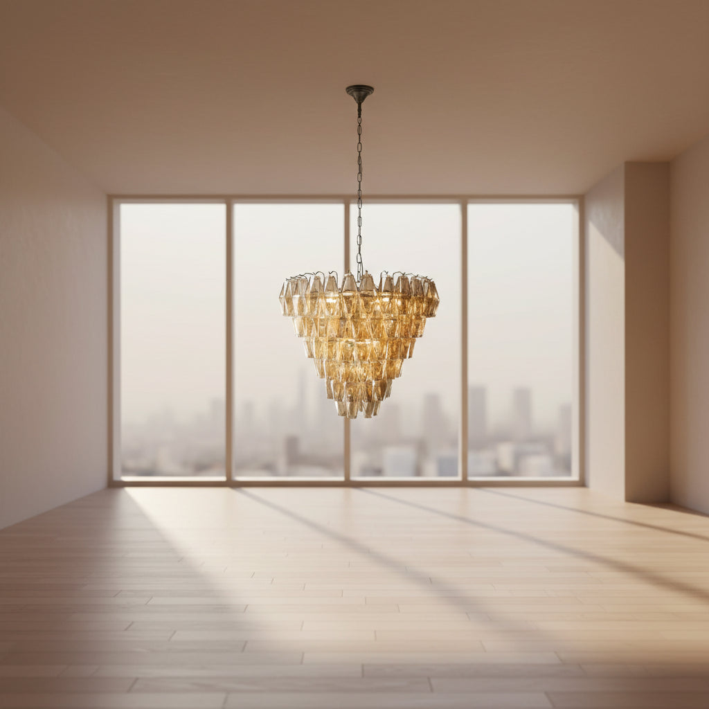 Cosima Glass Chandelier - Champagne