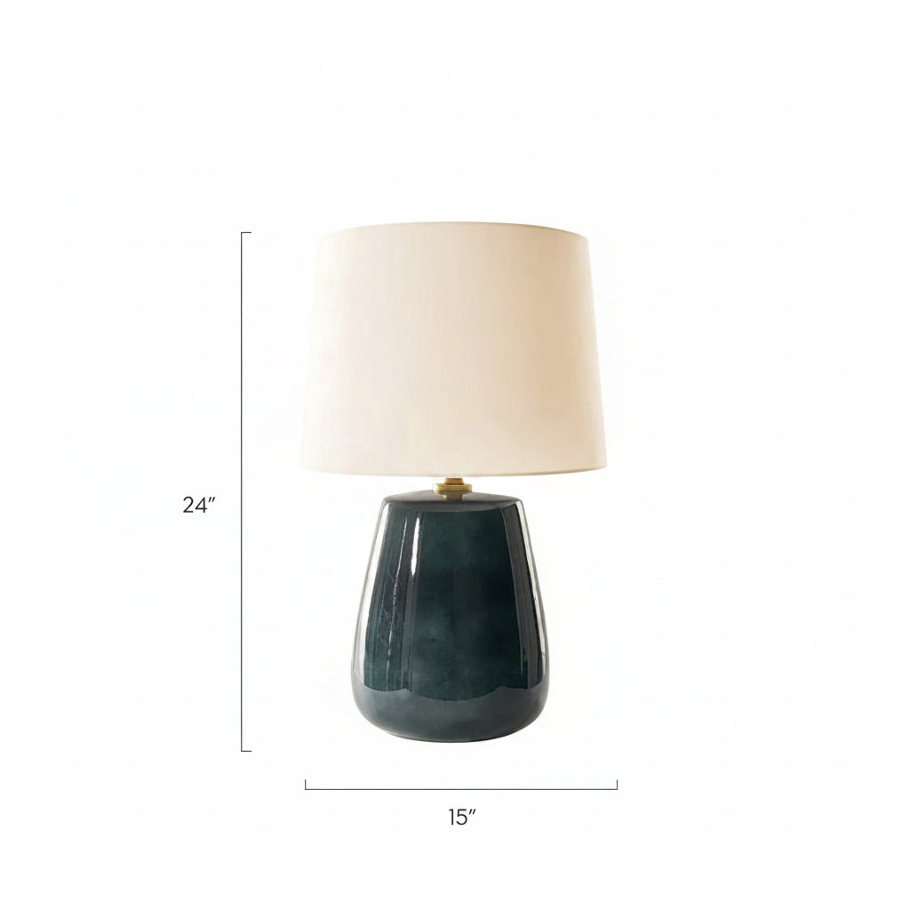 Mavi Reactive Glaze Ceramic Table Lamp